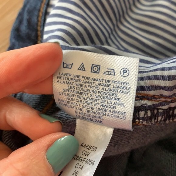 LANDS’ END STRAIGHT LEG FIT 2 Denim Jeans Blue Size 6 - Picture 9 of 12